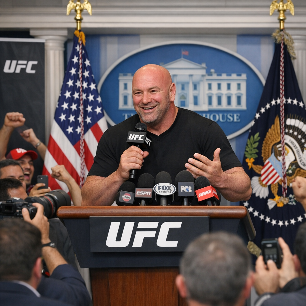 Dana White at UFC White House press conference