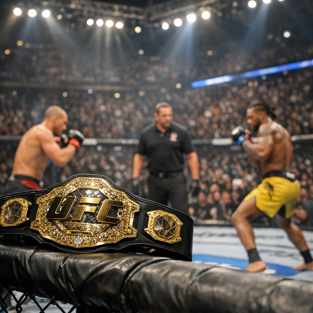 UFC octagon ready for Connor McGregor's next fight