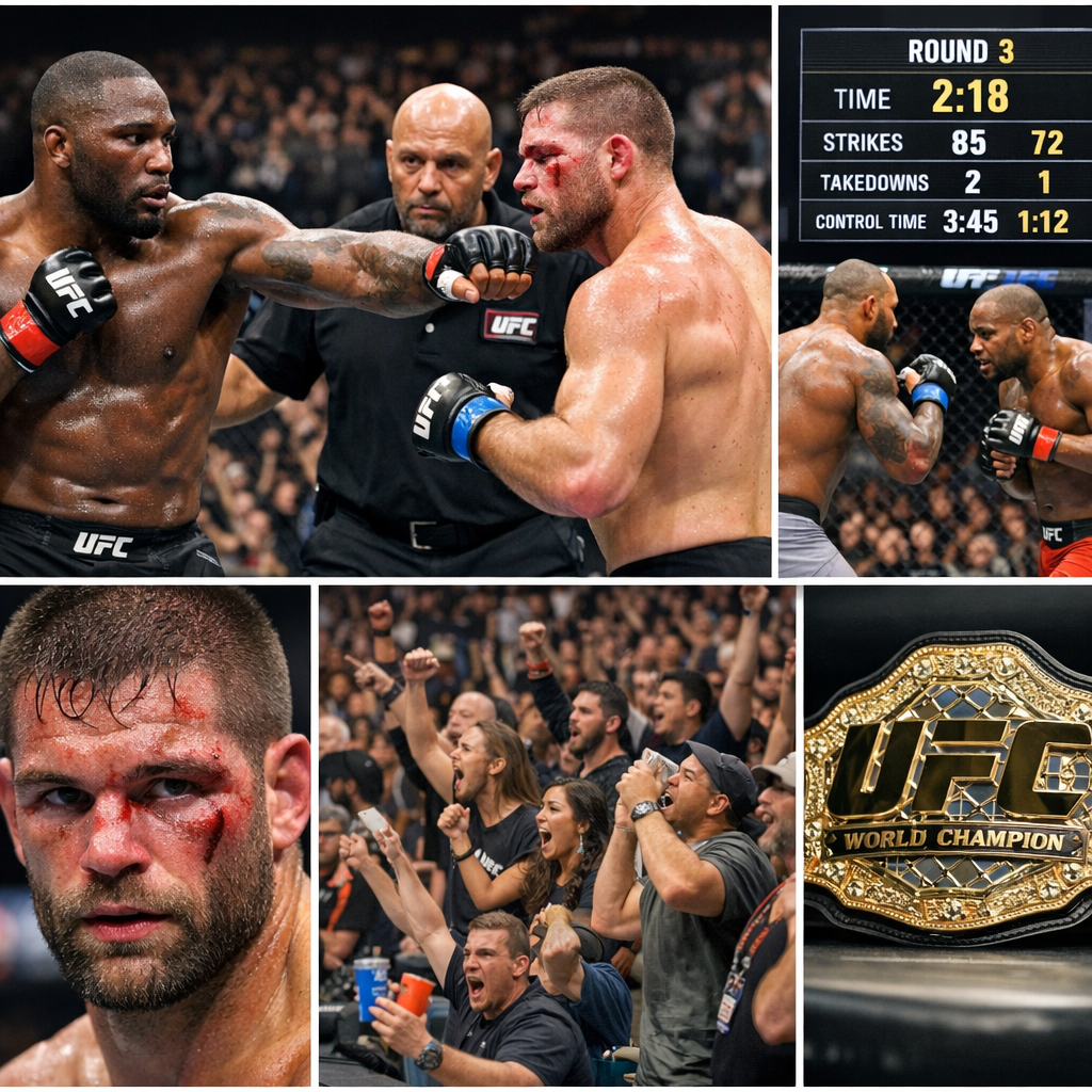 UFC replays featuring fighters in action