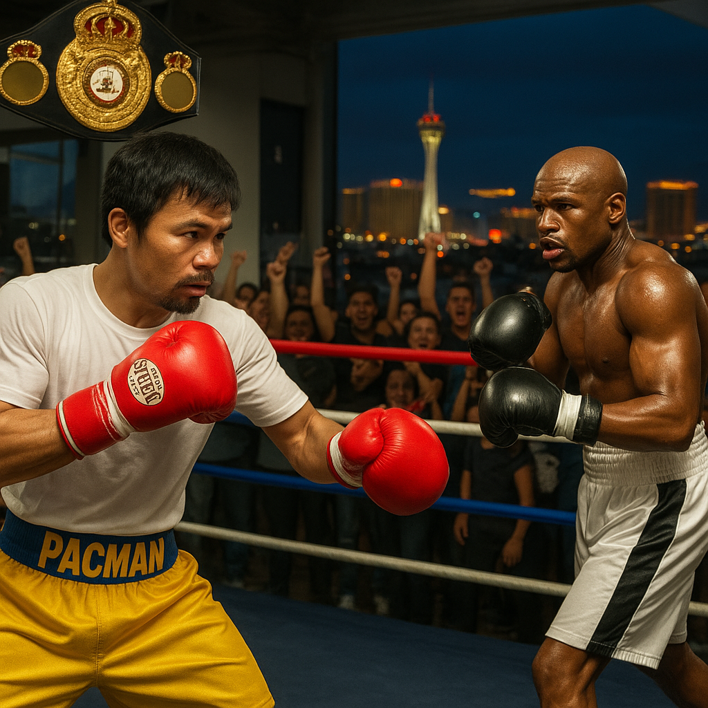 Pacquiao vs Mayweather Fight 2026 training session